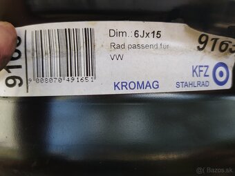 Predám plechove disky R 15 - 2