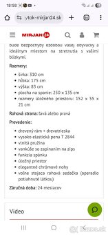 Predám sedaciu súpravu gauč - 2