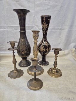 Predam mosadzne vazy a svietniky - 2