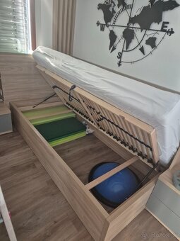 Jednolozkova postel, s uloznym priestorom - 2