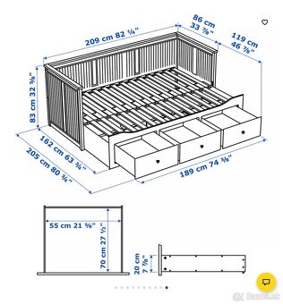 Hemnes postel ikea - 2
