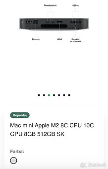Predám Mac Mini Apple M2 - 2
