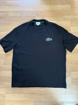 Lacoste oversized tričko - čierne, TH0062 - 2