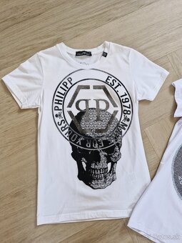 Philipp Plein NOVE 2 damske tricka s kamienkami S - 2