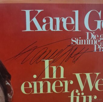 Karel Gott LP platňa s AUTOGRAMOM - 2