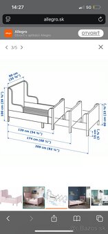 Detska postel rastuca busunge ikea - 2
