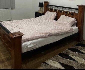 Manželka  posteľ   masívna  rozmer  200 aj z matrace dormeo - 2