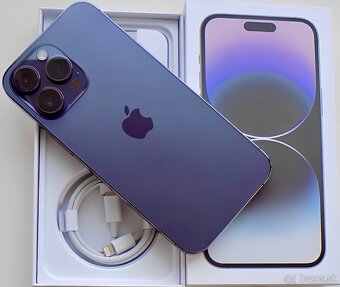 iPhone 14 Pro Max Deep Purple BATERIE 100% TOP - 2