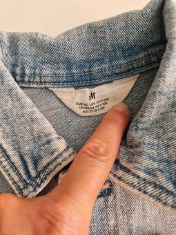 Rifľová bunda H&M veľ. 140 - 2
