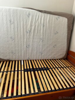 Posteľ s roštom a matracom + výsuvná posteľ s matracom - 2
