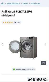 LG práčka FLR7A82PG - 2