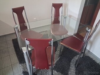 Predám jedálenský stôl + stoličky - 2