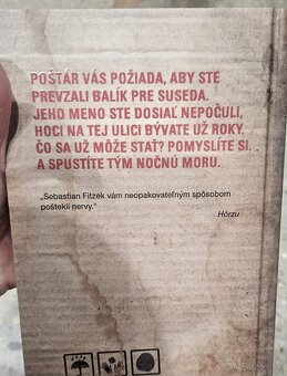 Kniha od S.Fitzek "Balík" - 2