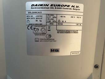 Predám tepelné čerpadlo Daikin - 2