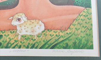 Obraz Vlasta Švejdová, Ovčka 33x37 - 2