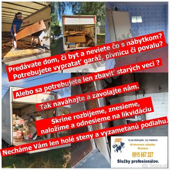 Potrebujete vypratať nehnuteľnosť? 0915 667 227. - 2