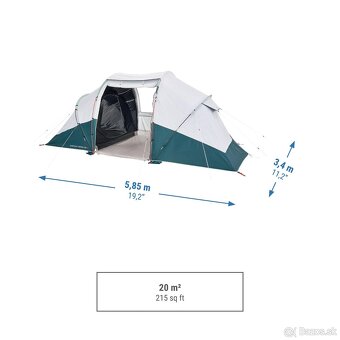 QUECHUA Rodinný prútový stan Arpenaz 4.2 F&B pre 4 osoby - 2