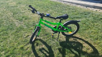 Predám detský bicykel KENZEL (16") – Zelený + plná výbava - 2