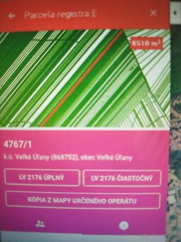 Orna poda Velke Ulany 8510m2 - 2
