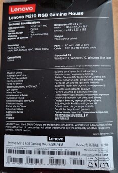 Herná myš Lenovo M210 - 2