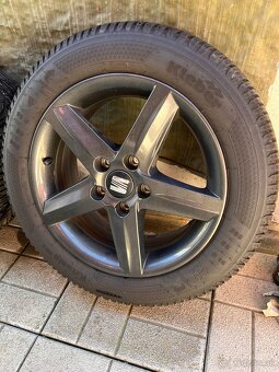 ALU 5x112 org. SEAT + 205/55 R16 zimné DOT3724 - 2