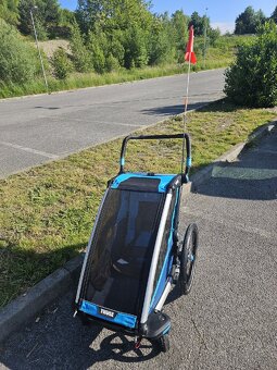 Thule Chariot Cross 1 +bike set + kocik set + jogging set - 2