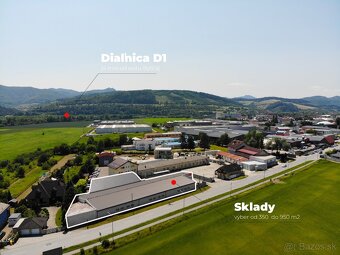 SKLADOVÉ PRIESTORY NA PRENÁJOM – 950 m² – BYTČA, BLÍZKO DIAĽ - 2