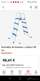 Bazén, schodíky, filtrácia - 2