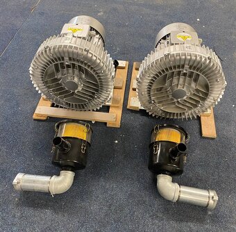 Vacuum Blower 5,5KW 2 kusy vrátane filtrov a jeden bez filtu - 2