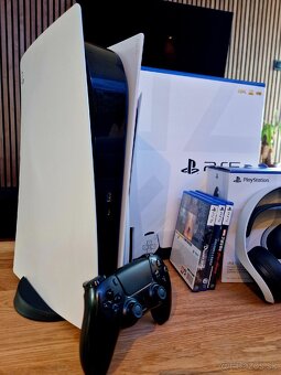 PlayStation 5 + 3 hry + slúchadlá Pulse 3D - 2