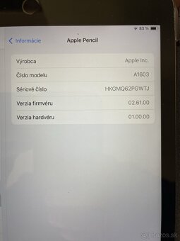 Apple Pencil (1. generácia) – ako nový, v záruke do 12/2025 - 2