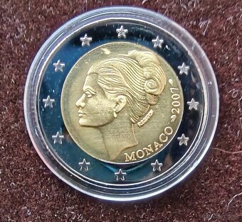 MONACO/MONAKO: NAJVZACNEJŠIE 2 EURO-2007a2015 REPLIKY - 2