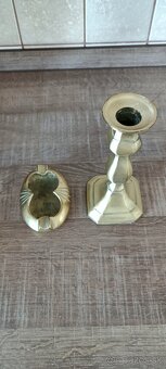 Mosadzný popolník a mosadzný svietnik - 2