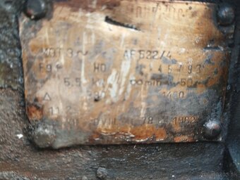 Predám elektromotor 5.5kw - 2