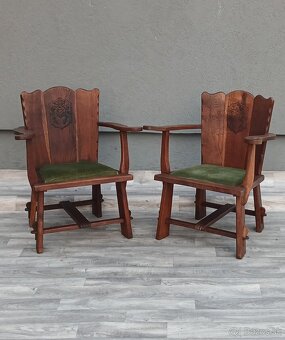 Set hradných kresiel. - 2