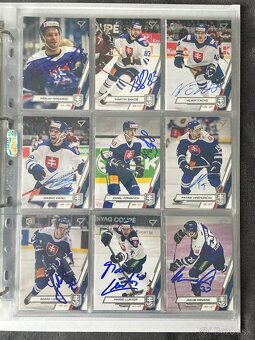 Hokejové Slovensko - Autogramy - 2