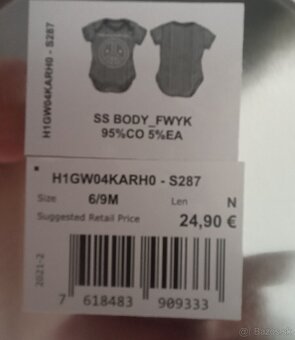 Originál Guess body veľ 6-9 mesiacov - 2
