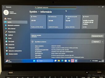 Dotykový Lenovo ThinkPad T14 Gen 1 – 16GB/256GB | i5 | - 2