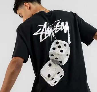 Tričko Stussy Fuzzy Dice čierna - 2