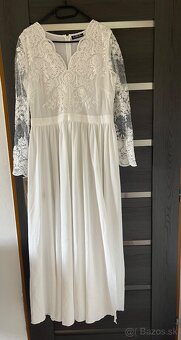 Biele spoločenské šaty 46/XL - 2