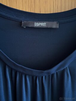 TMAVOMODRÉ ŠATY zn.ESPRIT č.M 100% viskóza - 2