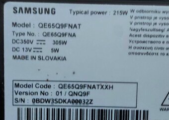 Samsung Q65Q9FNAT diely - 2