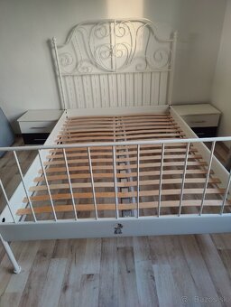 Posteľ kovova s čelom IKEA skorva - 2