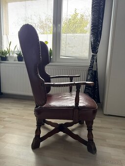 Artifort vintage kožená stolička – originál z 60.–70. rokov, - 2