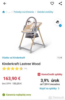 Detska stolicka a lehatko 2 v 1 Kinderkraft Lastree - 2