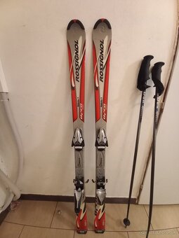 Pánske Lyže,lyžiarky a palice - 2