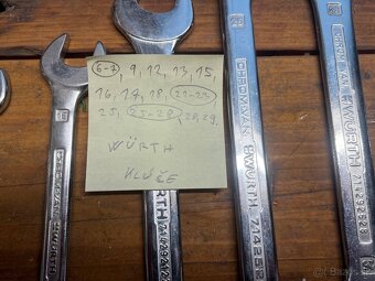 Predám klúče Würth na foto. - 2