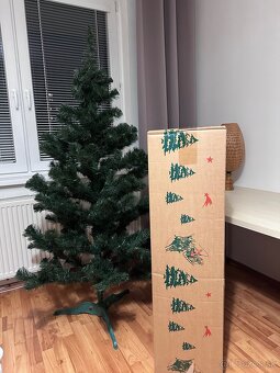 Vianocny stromcek 180 cm vratane ozdob a svetiel - 2