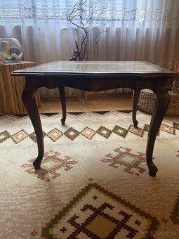 Secesny stolik s mramorom 70x70cm - 2