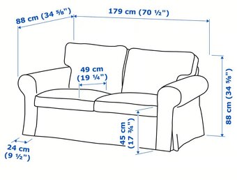 Ektorp Ikea gauc rozkladací - 2